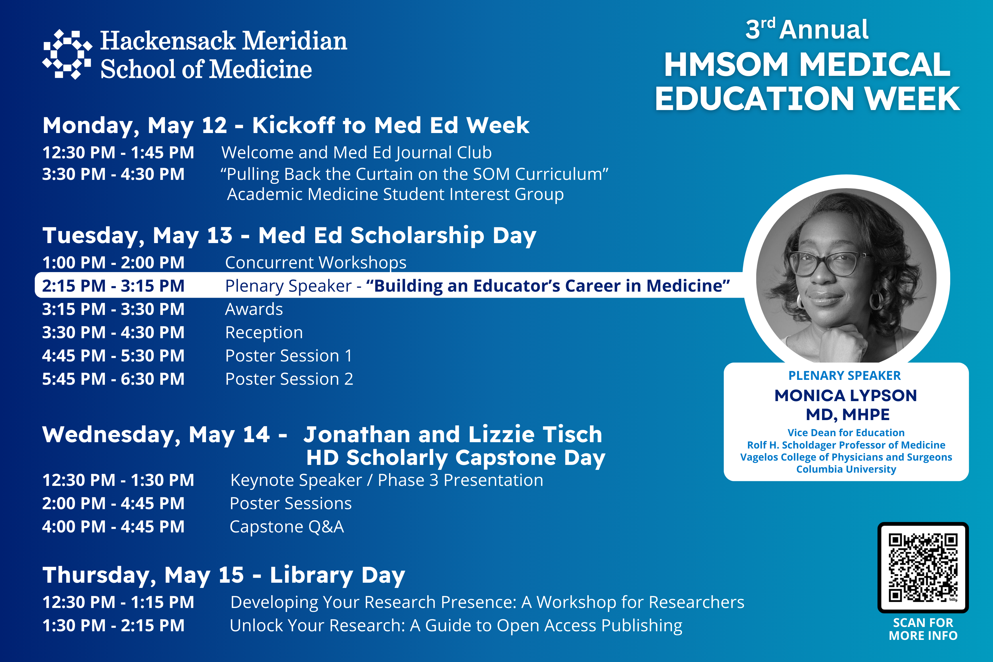 Medical Education Week 2025 Schedule of Events